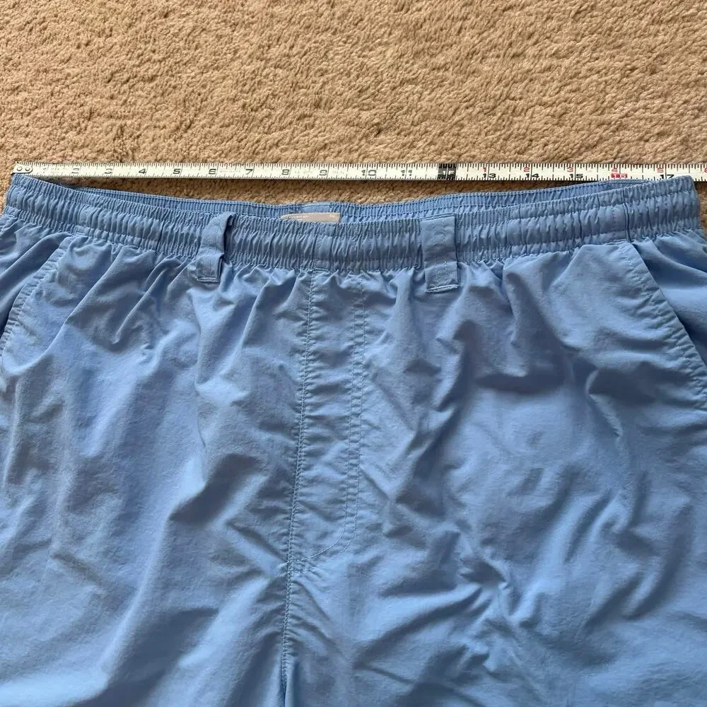 Columbia PFG Omni Shade Fishing Shorts Blue Swim Shorts Swimming Trunks Mens XL